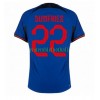 Maillot de Supporter Pays-Bas Denzel Dumfries 22 Extérieur Coupe du Monde 2022 Pour Homme